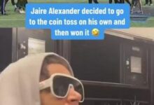 Jaire Alexander Coin Toss Video